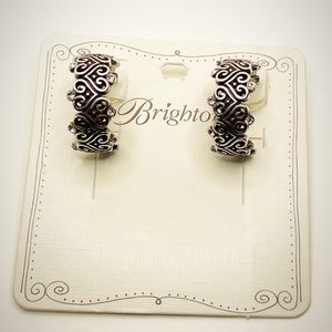 New Brighton Alcazar Heart Hoop Post Earrings